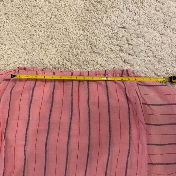 Anthropologie Holding Horses Striped Tie-Front Mini Skirt. Multicolor. Medium. - Picture 10 of 11